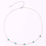 Ins Style Fashion Blue Flower Necklace Vacation Beach Travel Spring Summer Jewelry