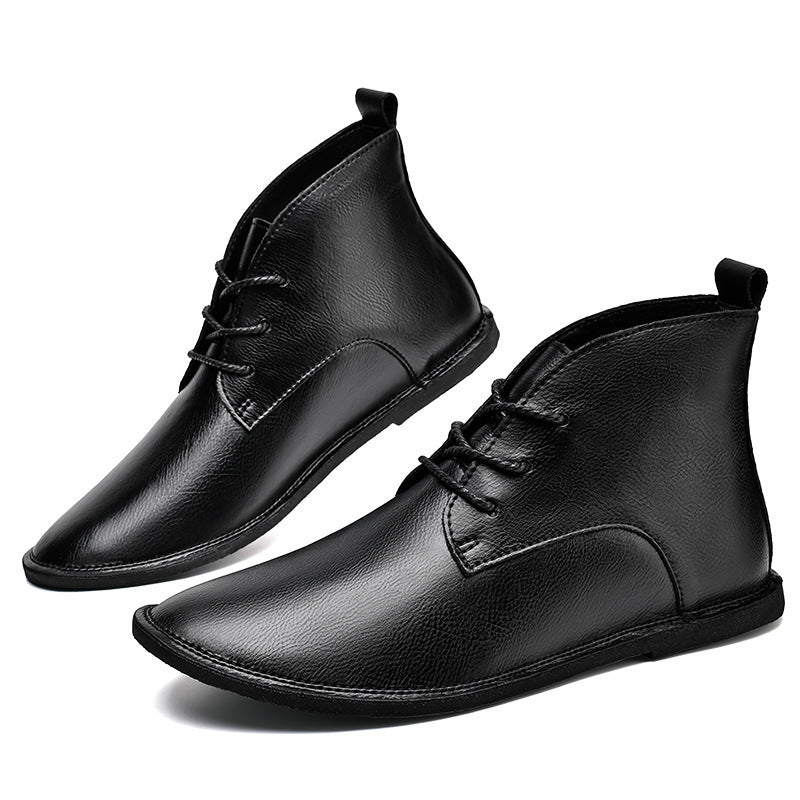 Genuine Leather Martin Vintage Fashion Leather Boots British Wild Soft Bottom Boots