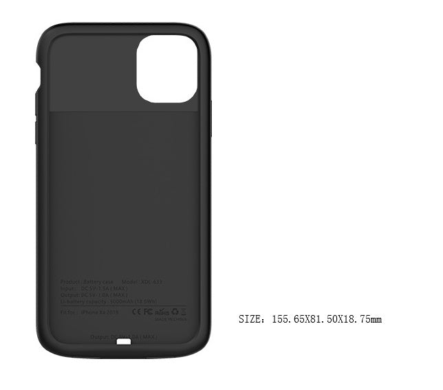 Back-Clip Battery Case — 5000mAh