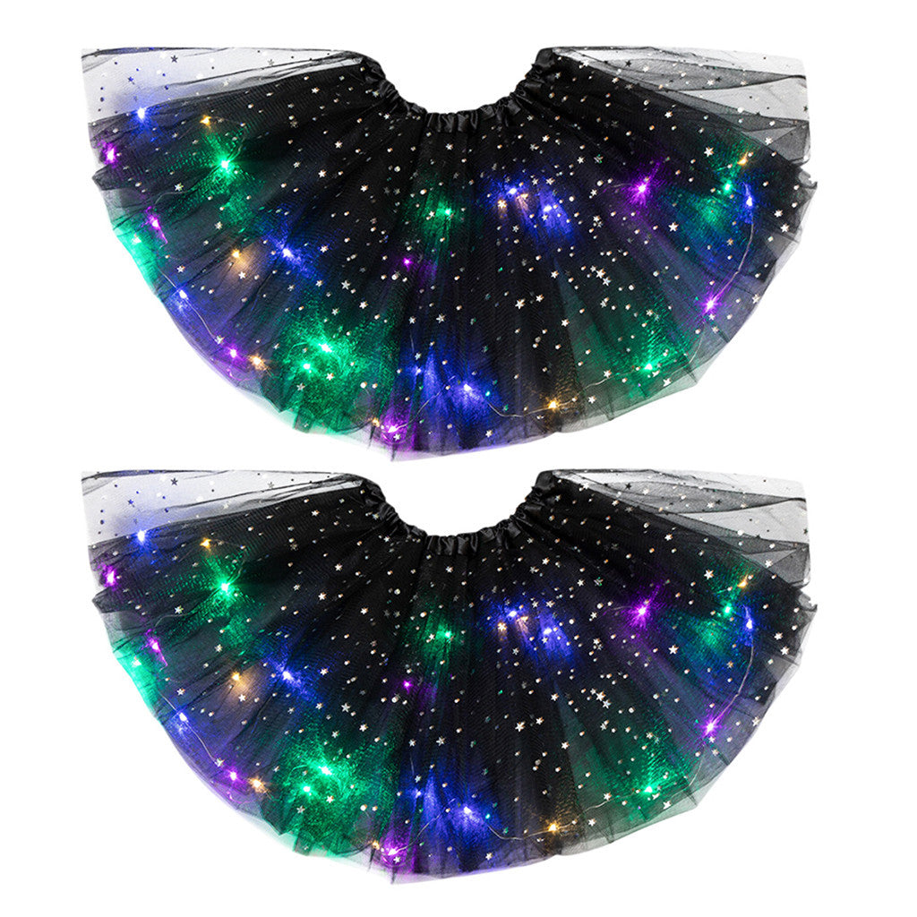 LED Light-Up Sequin Tutu Skirt