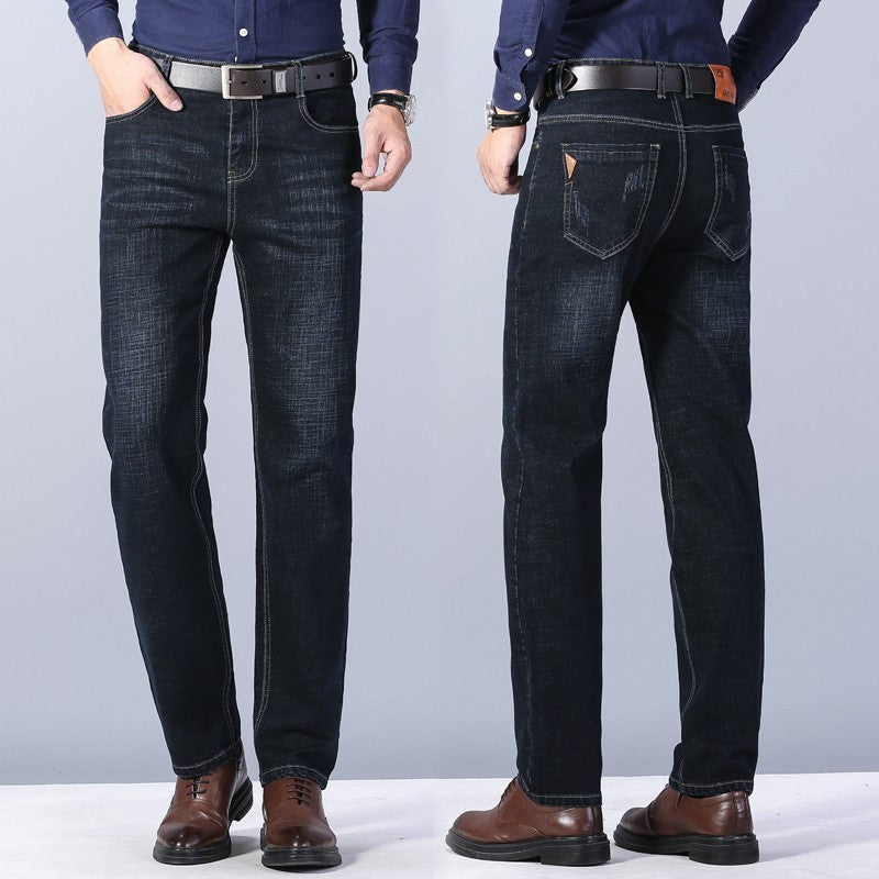 Men's Loose Straight Stretch Work Jeans