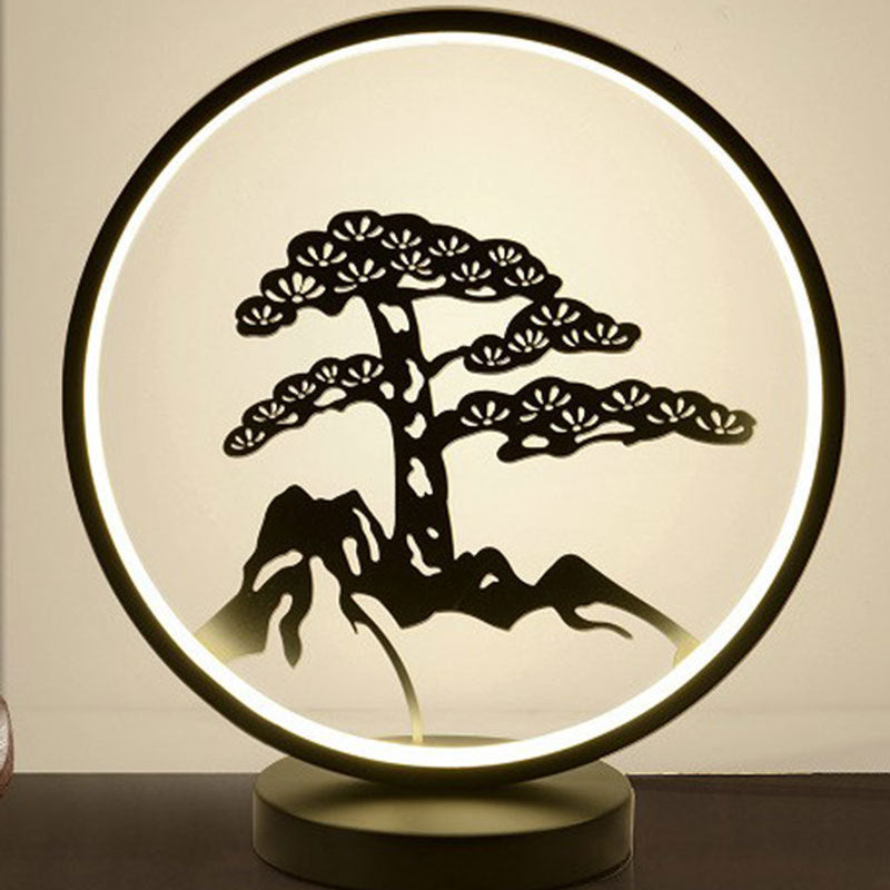 Chinese-Style Ceramic LED Table Lamp