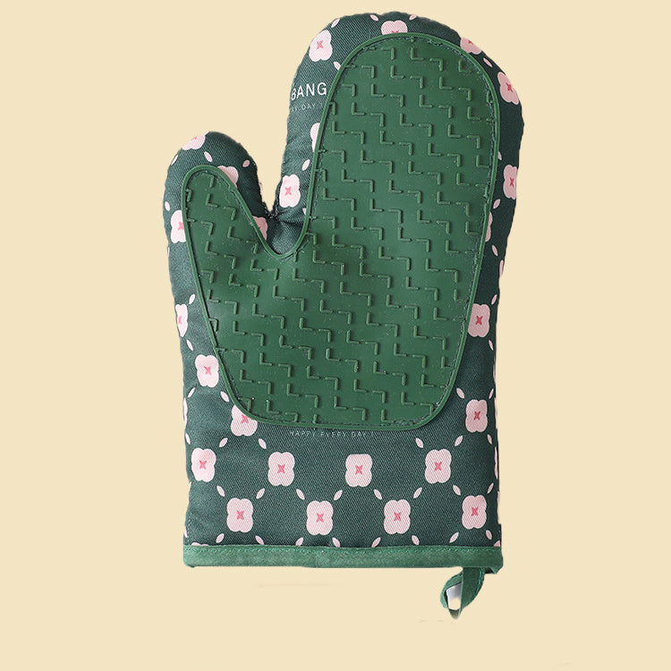 Heat-Resistant Cotton Oven Mitts