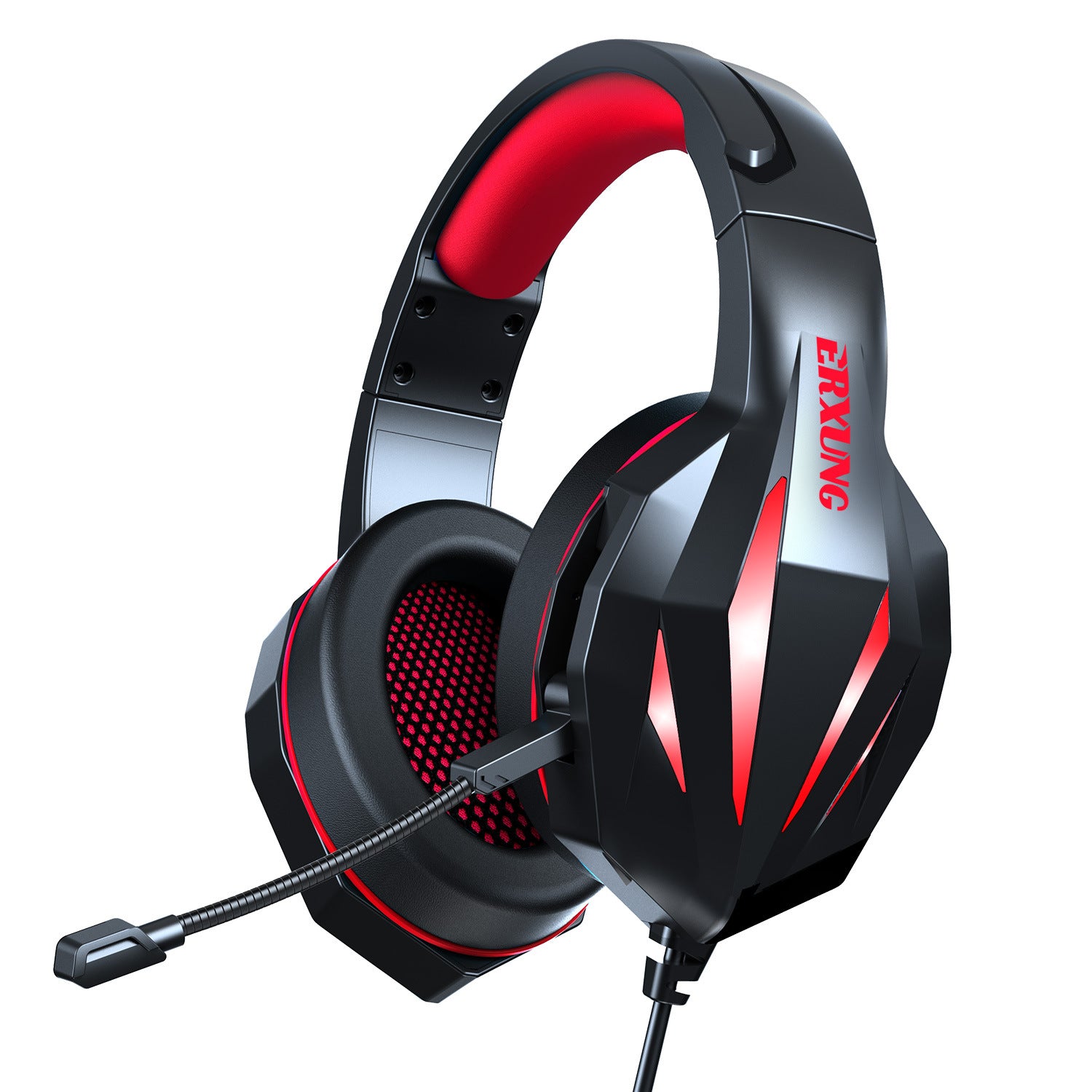 Wired Gaming Headset with LED Lights