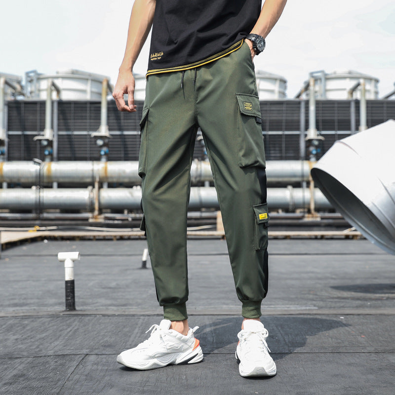 Harem Ankle-Length Cargo Pants