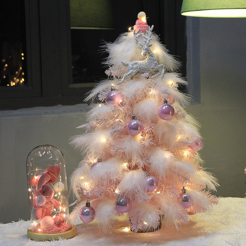 Feather Mini Desktop Christmas Tree
