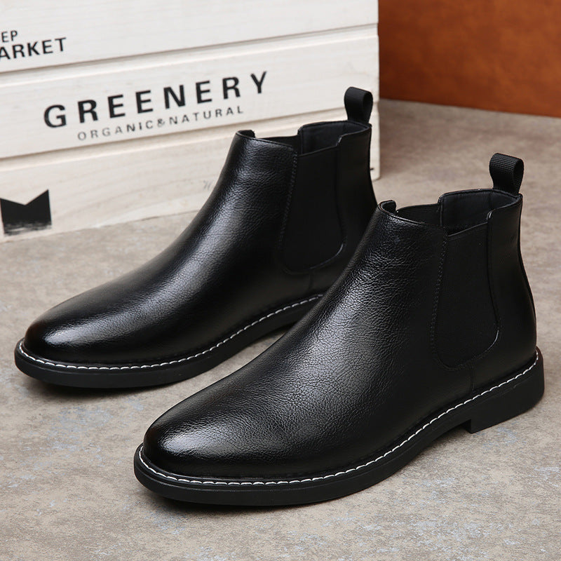 Men's Velvet-Lined Cotton Boots