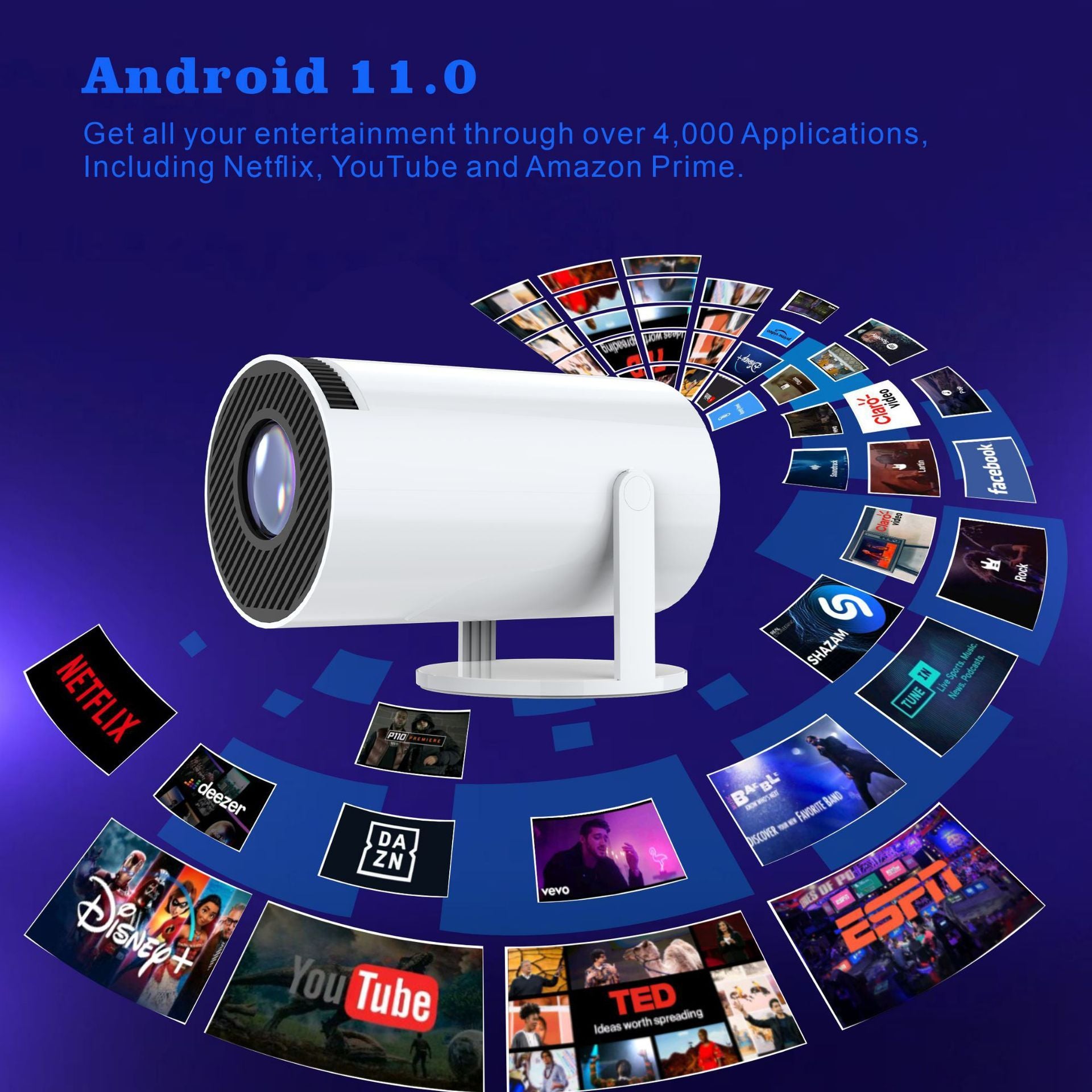 4K Ultra HD Smart Home Projector