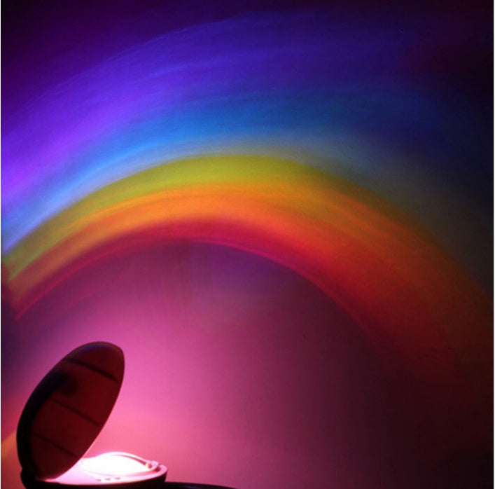 LED Rainbow Sky Projection Night Light