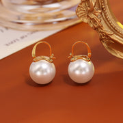 Simple Pearl Earrings