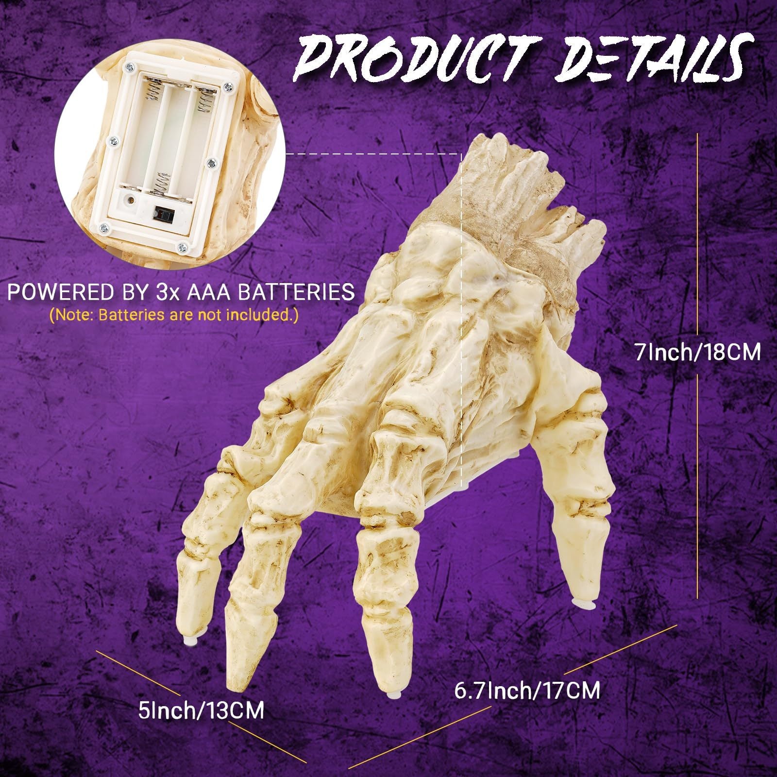 Halloween Animated Crawling Zombie Hand