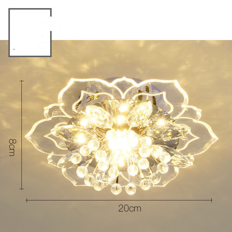 Small Crystal Corridor Chandelier