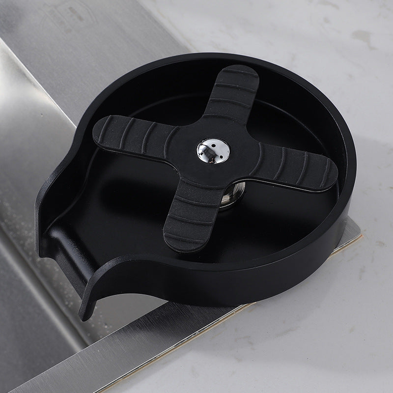 Sink-Mount Glass Rinser — Stainless Steel