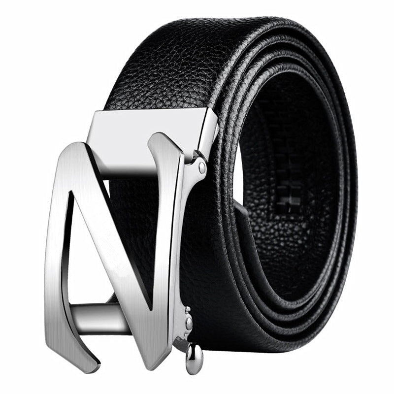Men's Plus-Size Auto-Buckle Belt