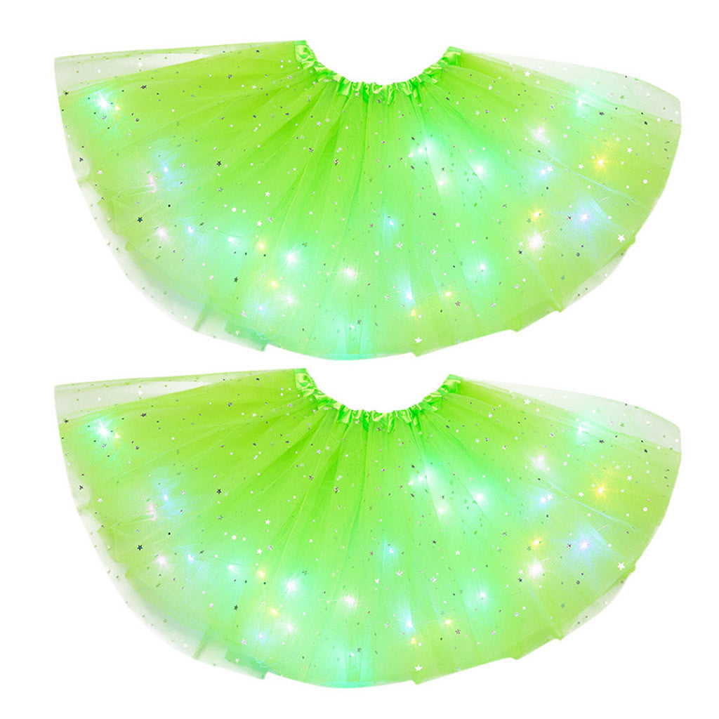 LED Light-Up Sequin Tutu Skirt