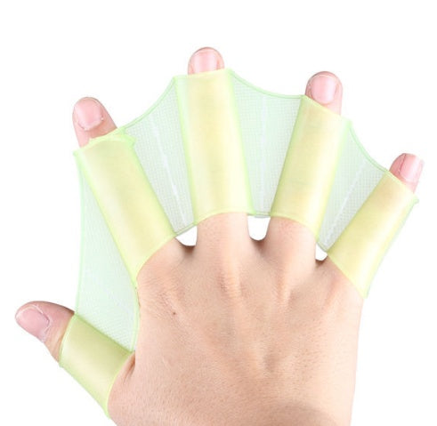 Unisex Webbed Swimming Gloves (Pair) – Silicone Hand Flippers