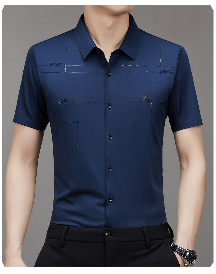 Men's Business Short-Sleeve Shirt — Seamless