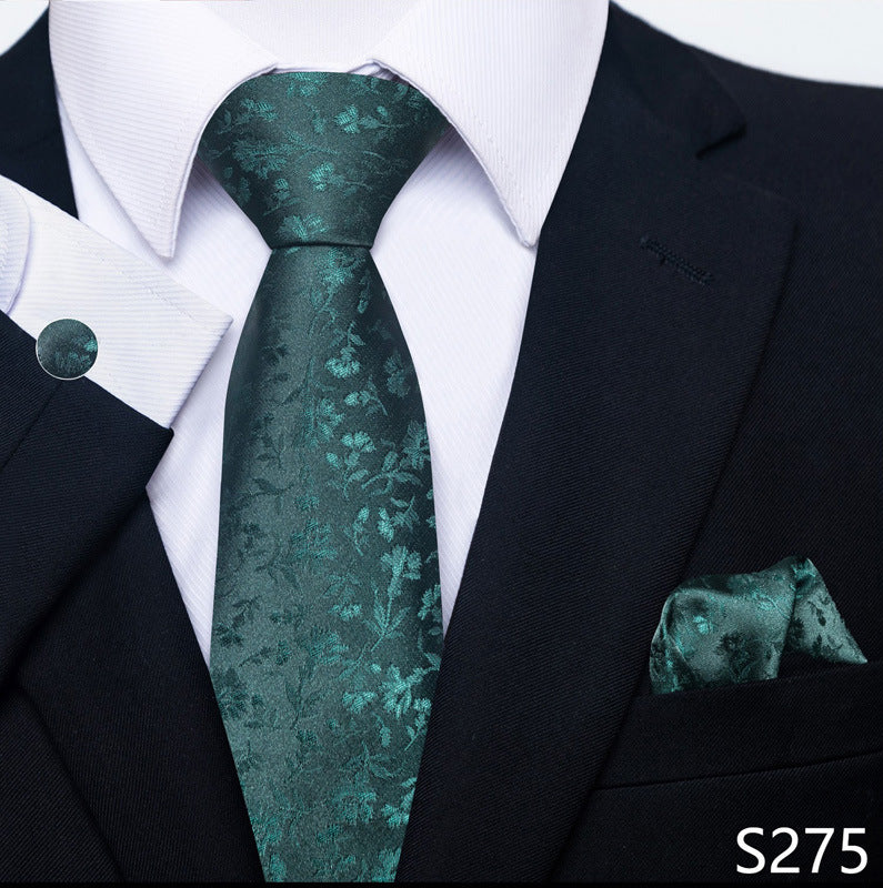 Men's Tie, Scarf & Cuff Buckle Set