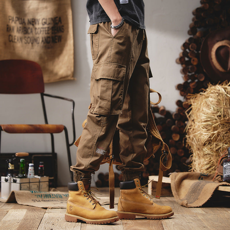 Men's Loose Straight Heavy Cargo Pants