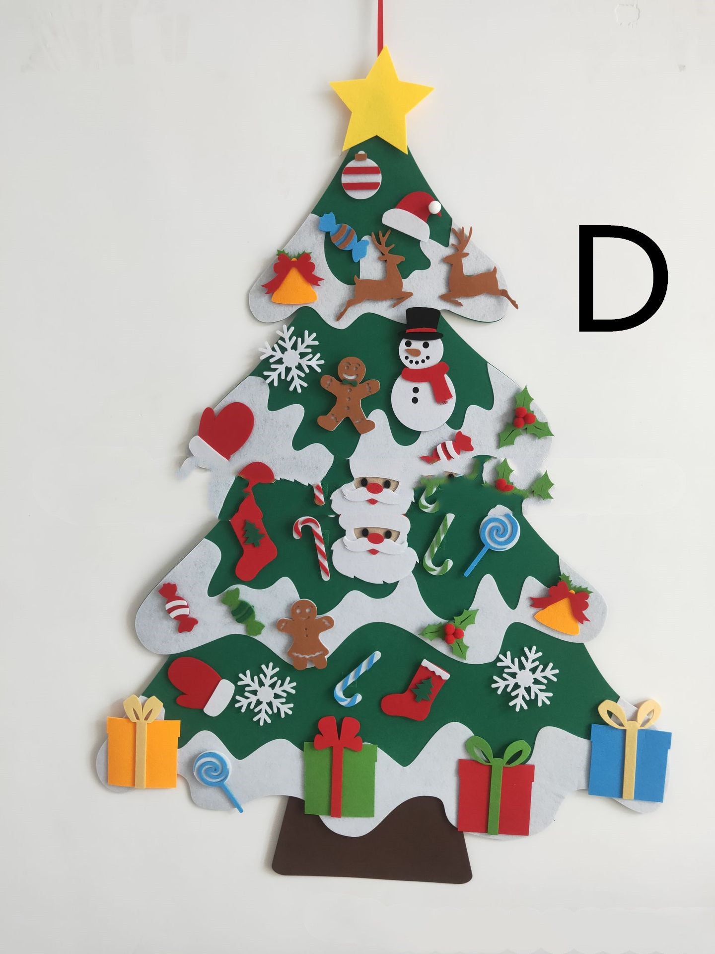 DIY Felt Christmas Tree with Decorations