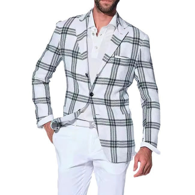 Men's Print Business-Casual Jacket