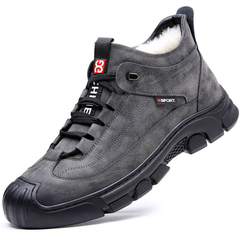 Men's Velvet-Padded Snow Boots