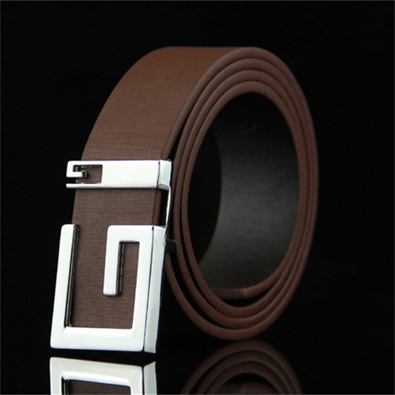 Smooth-Buckle Unisex Belt