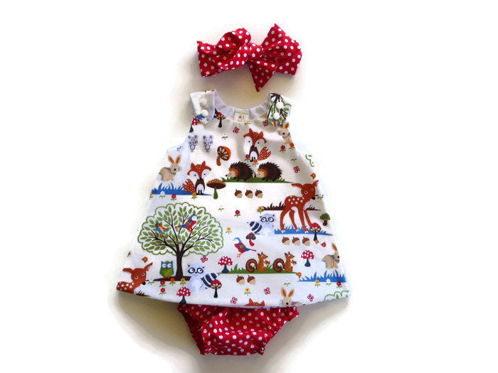Baby Three-Piece Set with Headband