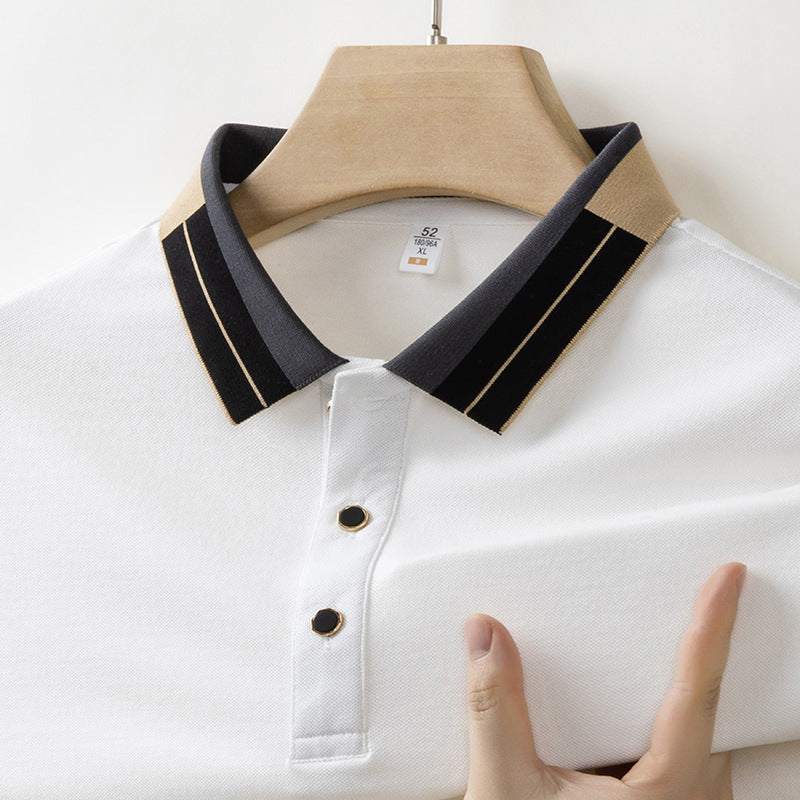 Men's Lapel Short Sleeve Shirt — Summer Casual