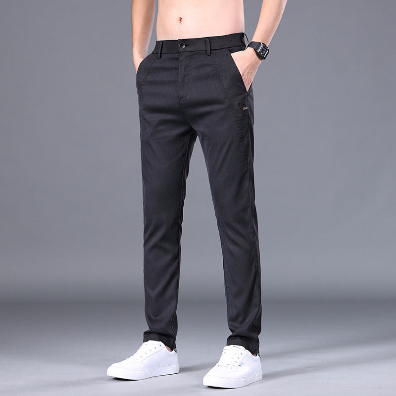 Men's Tencel Slim-Fit Trousers