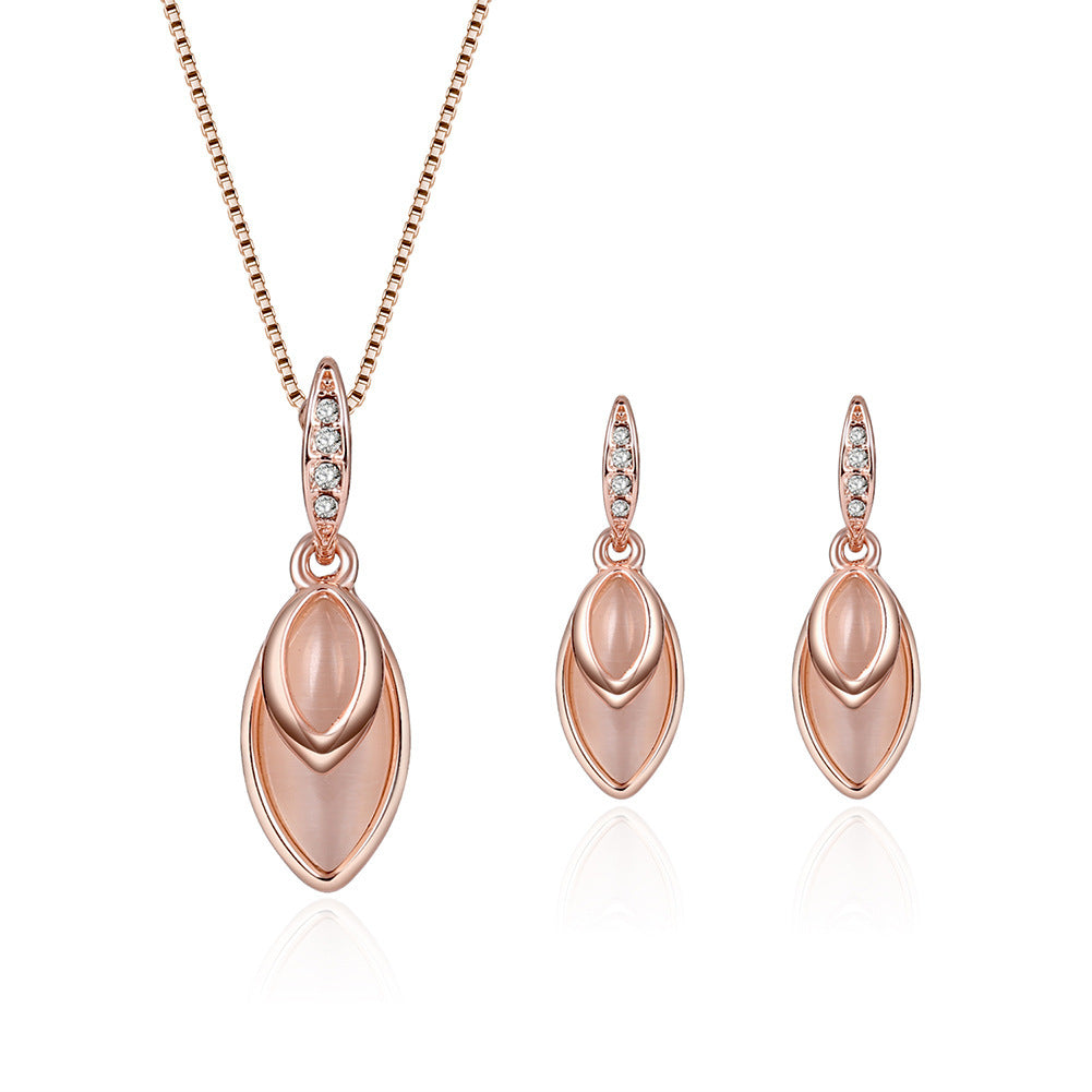 Gemstone Bridal Wedding Jewelry Set