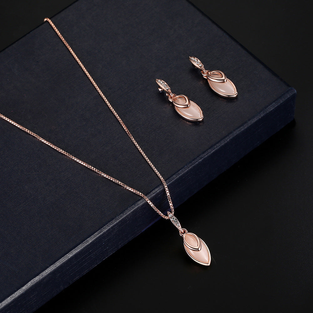 Gemstone Bridal Wedding Jewelry Set