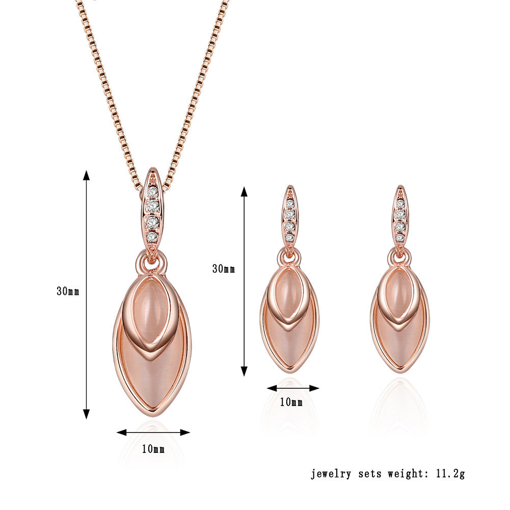 Gemstone Bridal Wedding Jewelry Set
