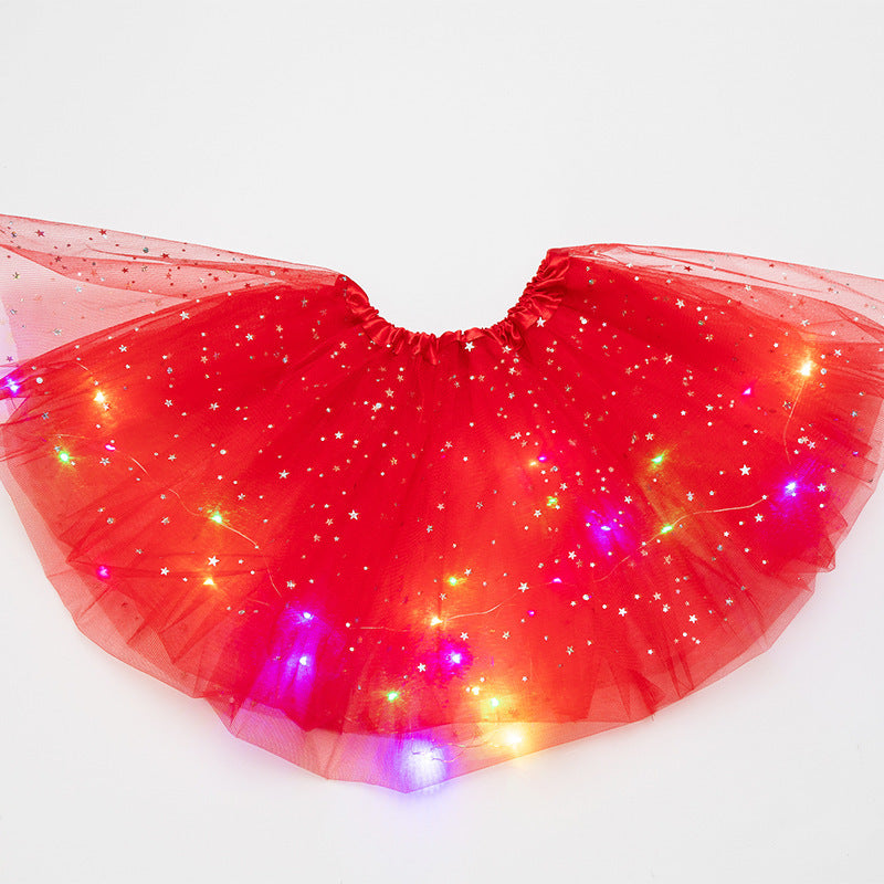 LED Light-Up Sequin Tutu Skirt