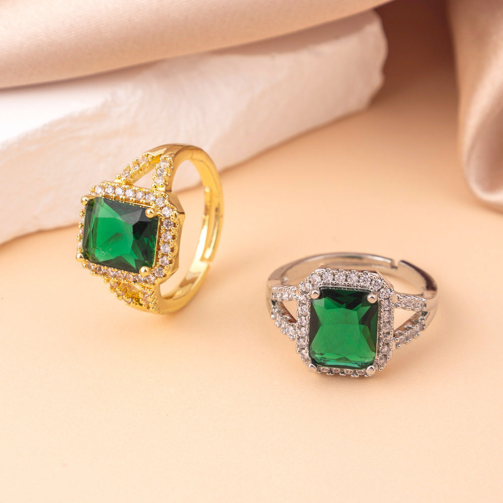 Vintage Emerald Statement Ring