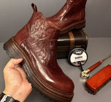 Retro Chelsea Men's Winter Worker Boot Mid-top British