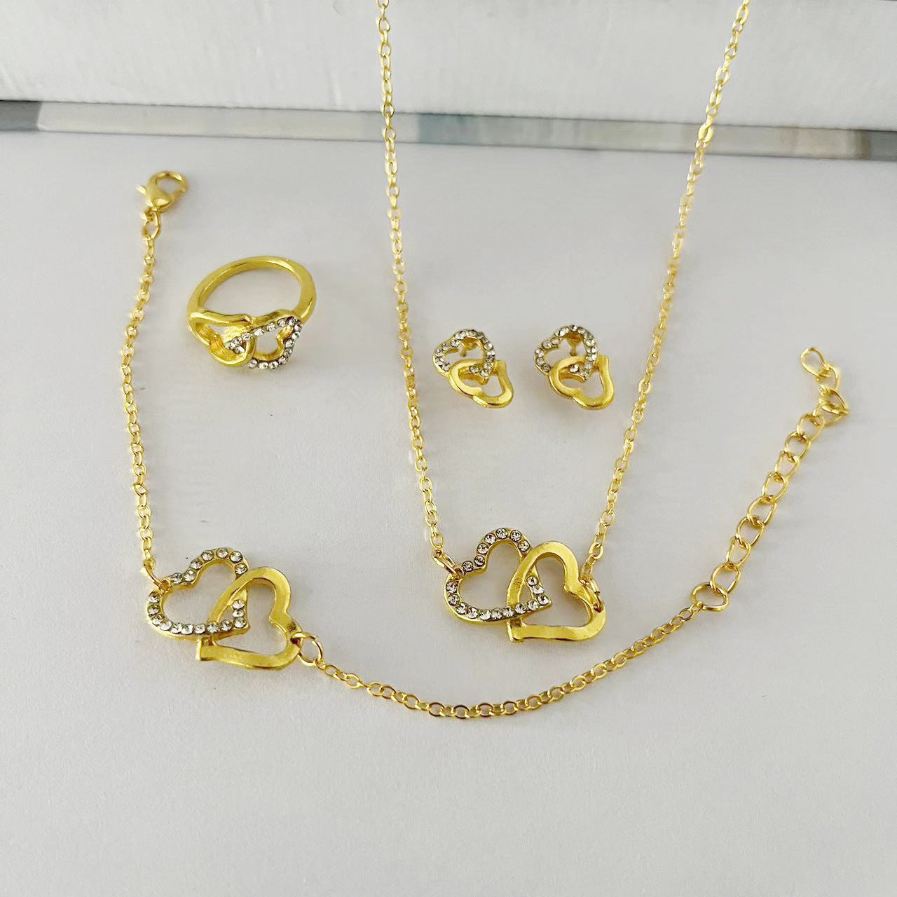 Butterfly Bridal Jewelry Set — 5 Pieces