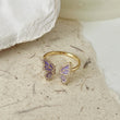 Niche Design Butterfly Ring Female All-matching Graceful Affordable Luxury Style