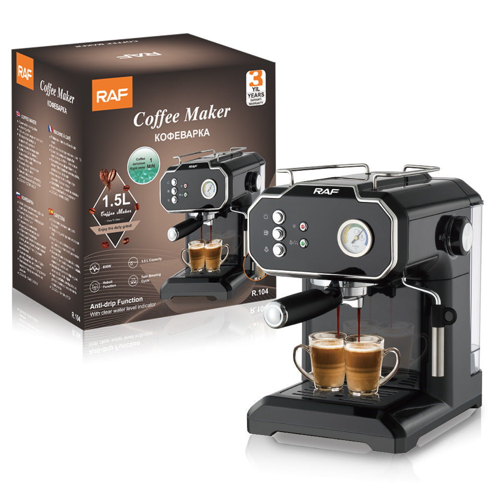 Semi-Automatic Espresso Machine with Steam Wand