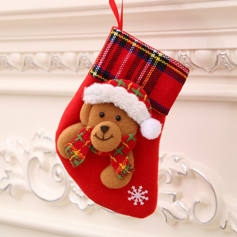 Santa Christmas Stocking Gift Bag