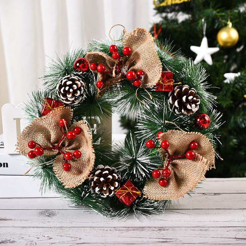 Christmas Pinecone & Berry Wreath