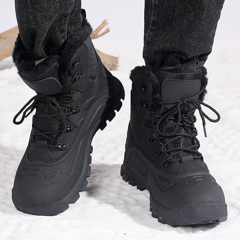 Men's Fleece-Lined High-Top Boots