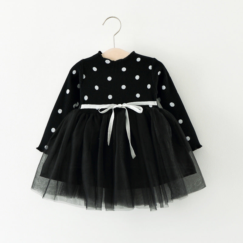 Baby Girl Cotton Long-Sleeve Princess Dress