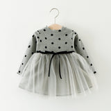 Foreign Children Years Of Foreign Trade Explosion Of Baby Cotton Long Sleeved Dress Korean Princess Dress Girls.