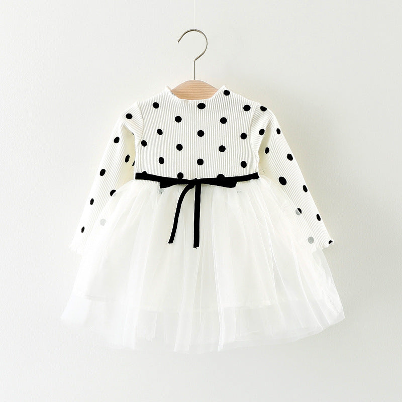 Baby Girl Cotton Long-Sleeve Princess Dress