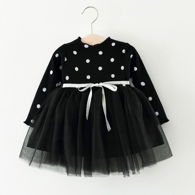 Baby Girl Cotton Long-Sleeve Princess Dress