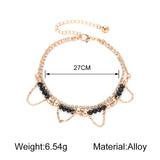 Bracelets Ethnic Style Beaded Diamond Tassel Bracelet