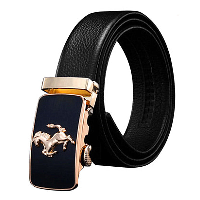 Men's Plus-Size Auto-Buckle Belt