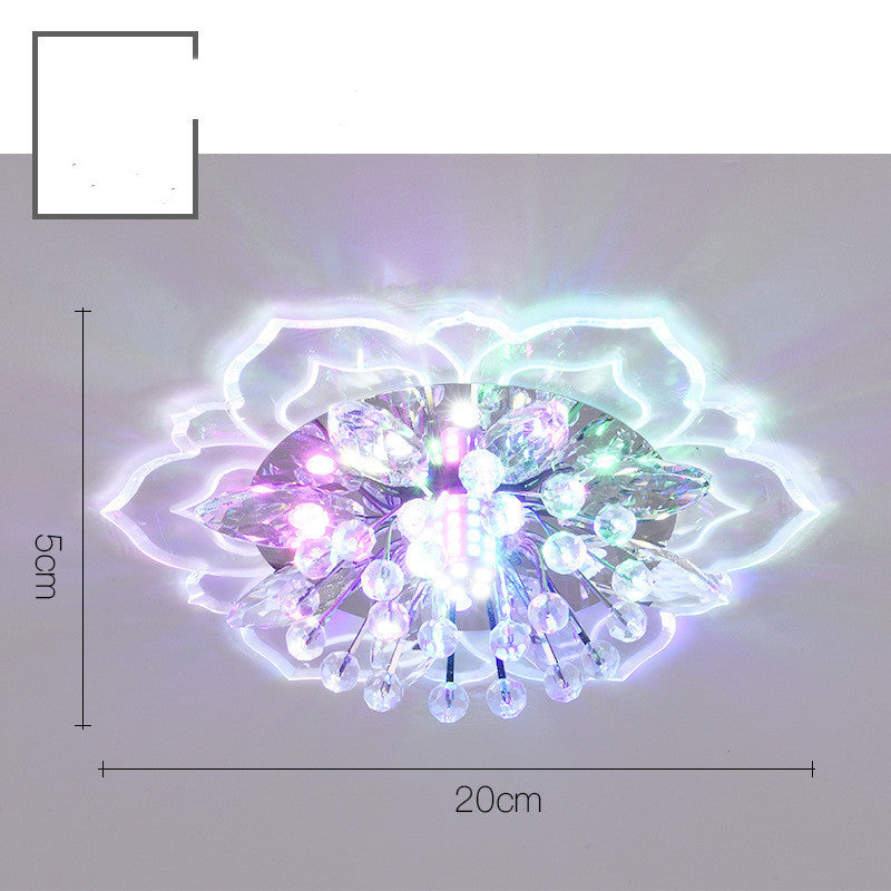 Small Crystal Corridor Chandelier