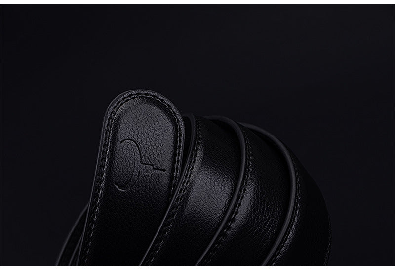 Two-Layer Cowhide Auto-Buckle Belt